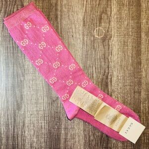 Gucci Fuchsia GG Patterned Socks